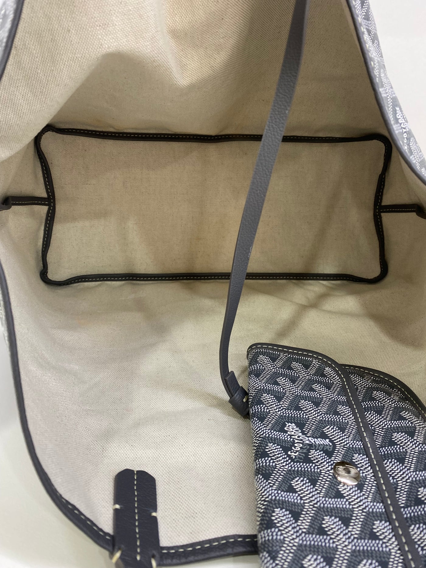 Goyard St Louis Tote PM Grey