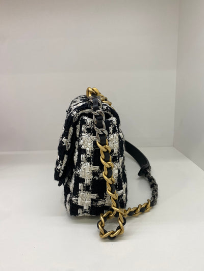 Chanel 19 bag small - Tweed houndstooth