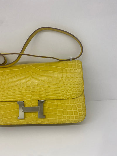 Hermes Constance To Go - Matte Alligator (mimosa) PHW 2018