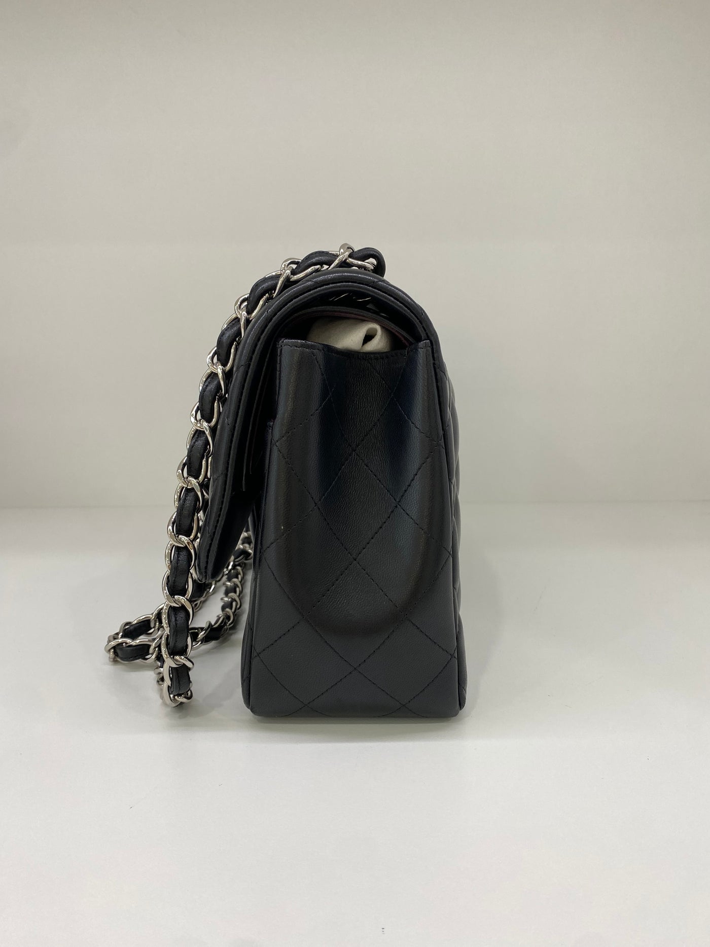 Chanel Classic Flap Jumbo Black Lambskin SHW