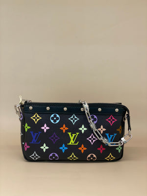 Louis Vuitton Black Murakami Shoulder Bag SHW