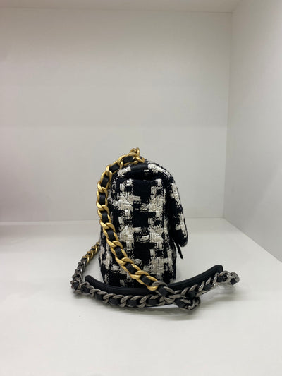 Chanel 19 bag small - Tweed houndstooth