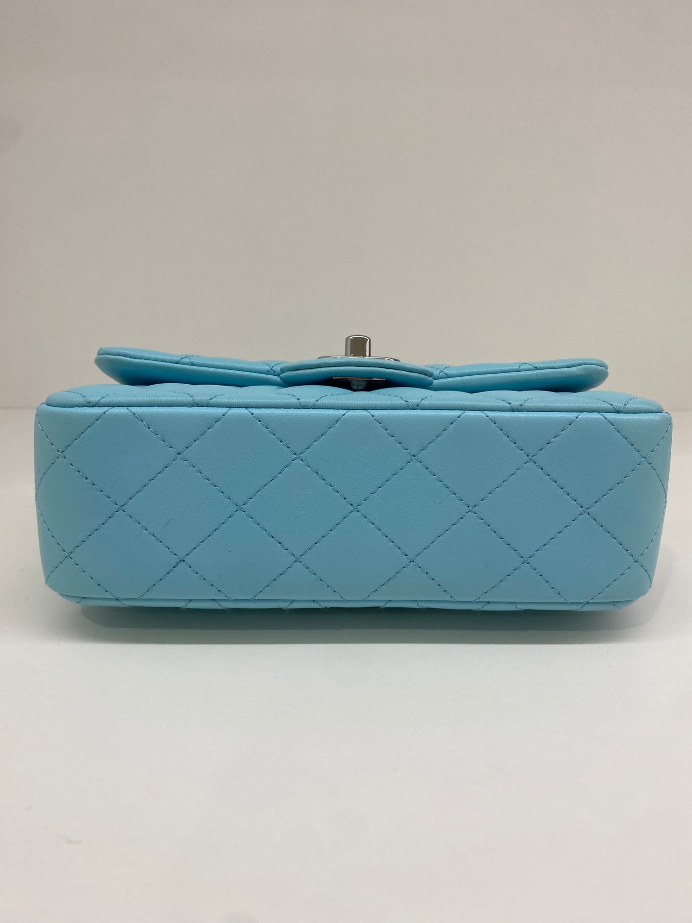 Chanel Mini Classic Flap - Light Blue SHW