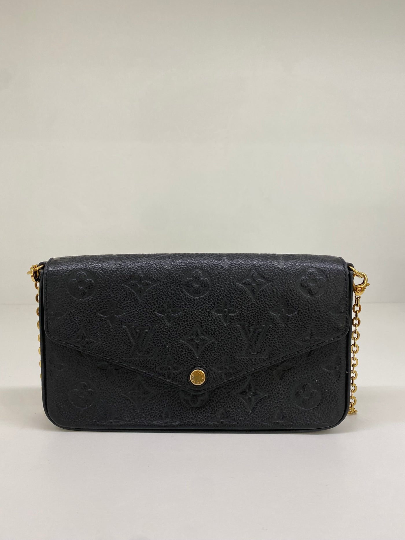 Louis Vuitton Felicie Monogram Pochette Black