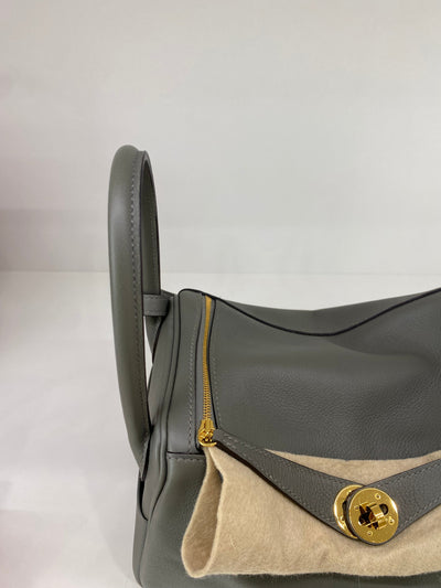 Hermes Lindy 26 Gris Meyer GHW
