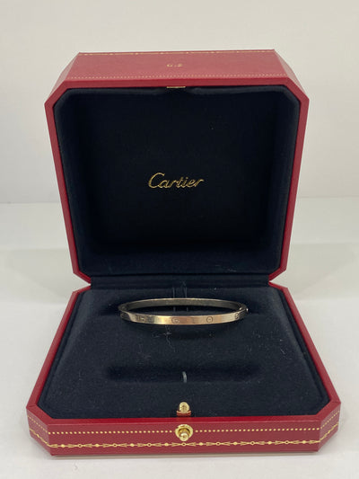 Cartier Love Bracelet White Gold Size 17