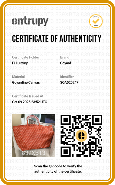 Goyard St Louis Tote Orange GM