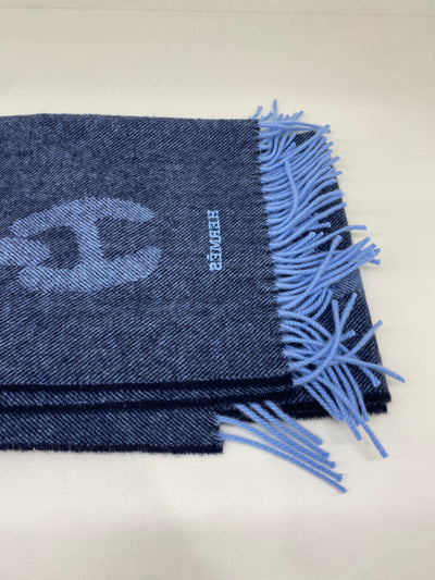 Hermes Cashmere Scarf Navy