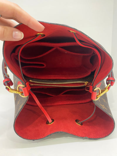 Louis Vuitton NeoNoe MM Red Interior