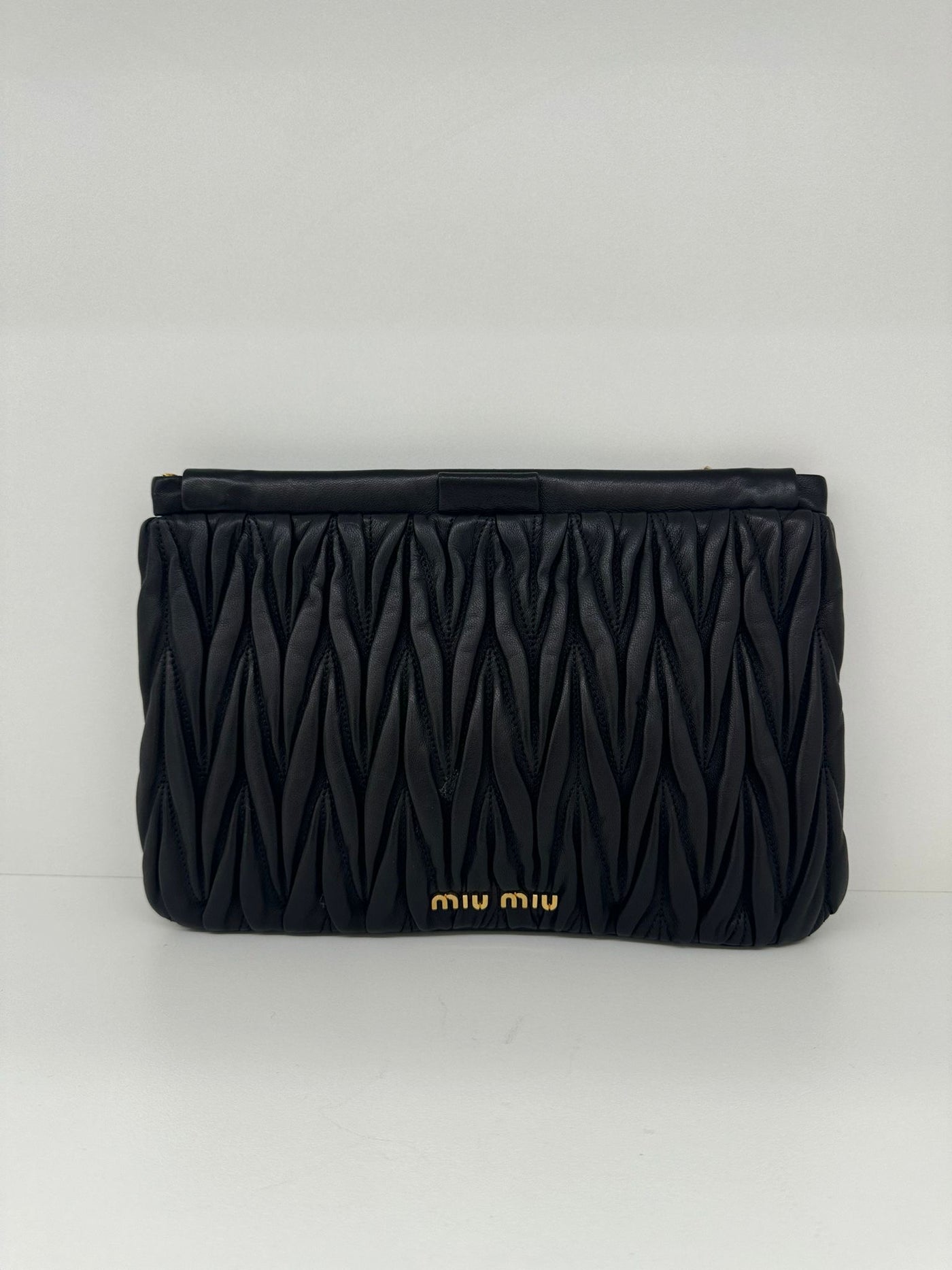 Miu Miu Pochette Black GHW