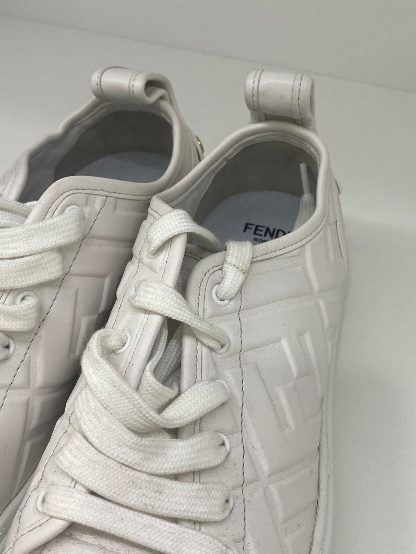 Fendi White Sneakers Size 37