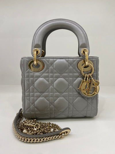 Dior Lady Dior Mini Silver GHW