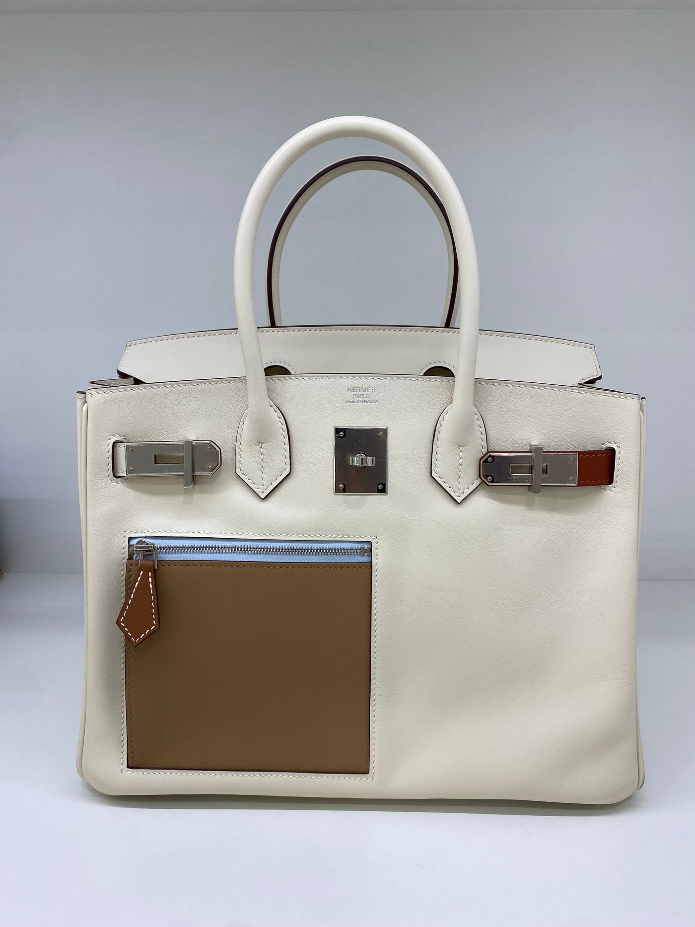 Hermes Birkin 30 Nata Colourmatic PHW