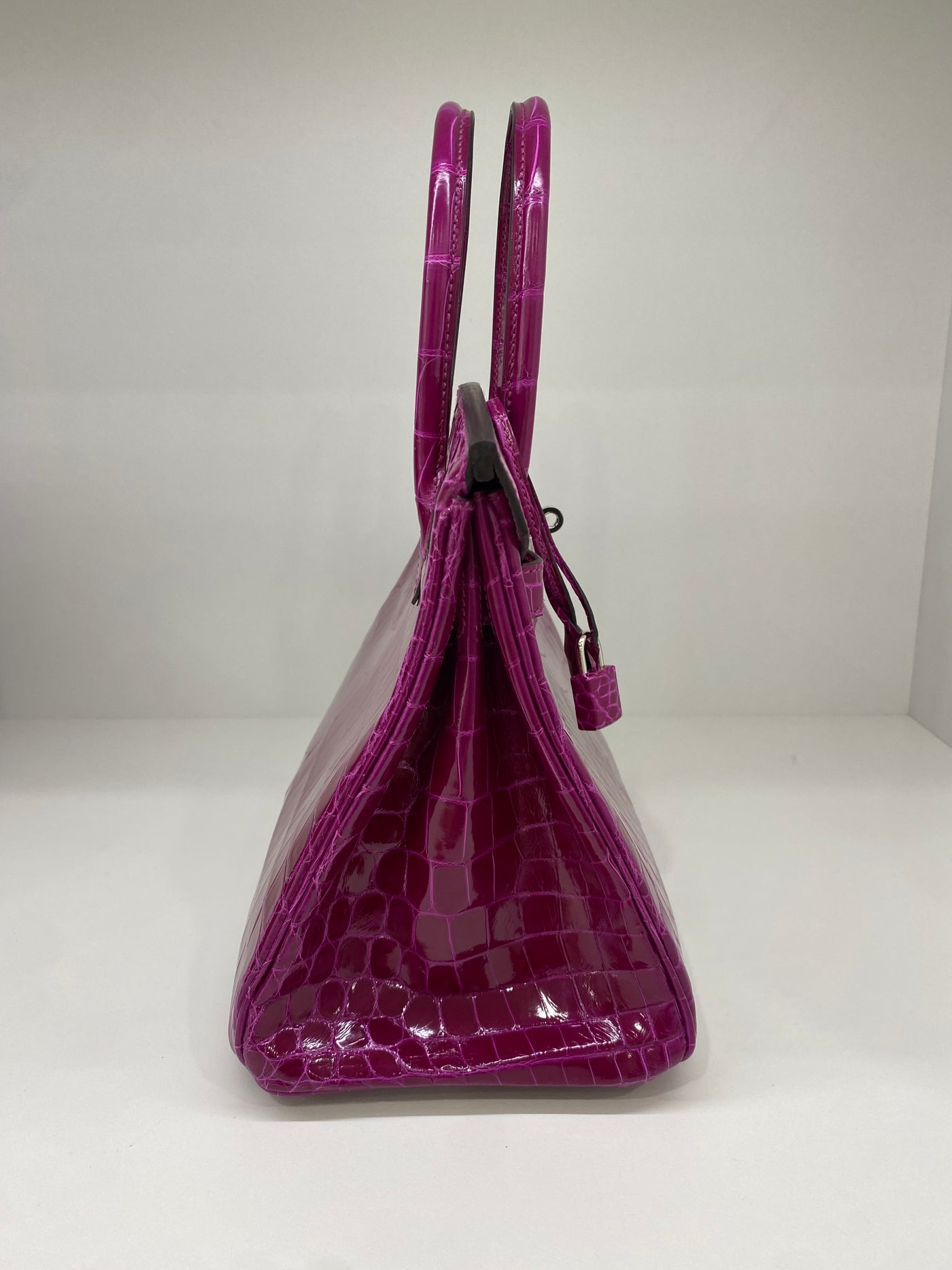 Hermes Birkin 30 Crocodile Niloticus Rose Pourpre PHW