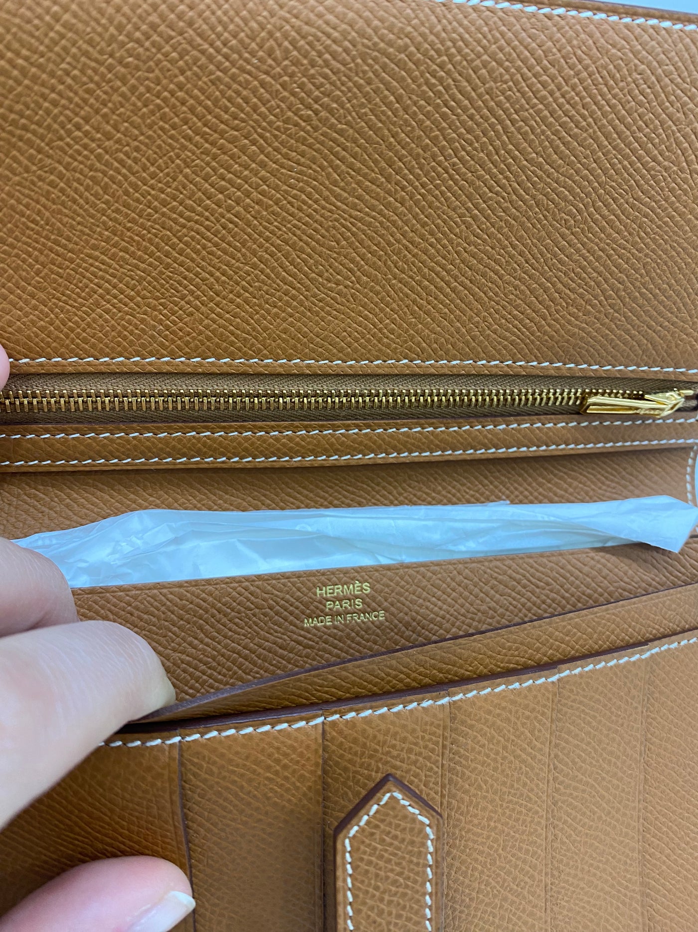 Hermès Wallet Gold GHW