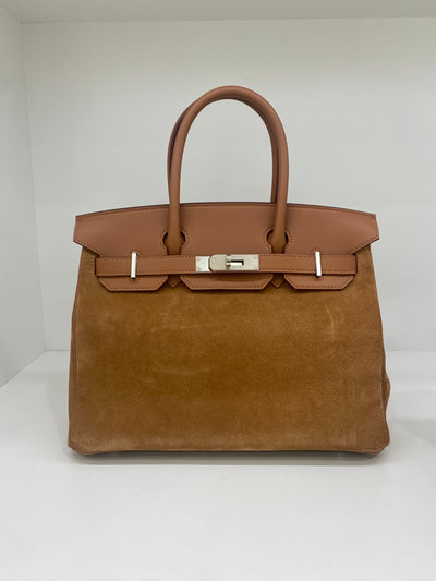 Hermès Birkin 30 Grizzly/ Gold Swift PHW