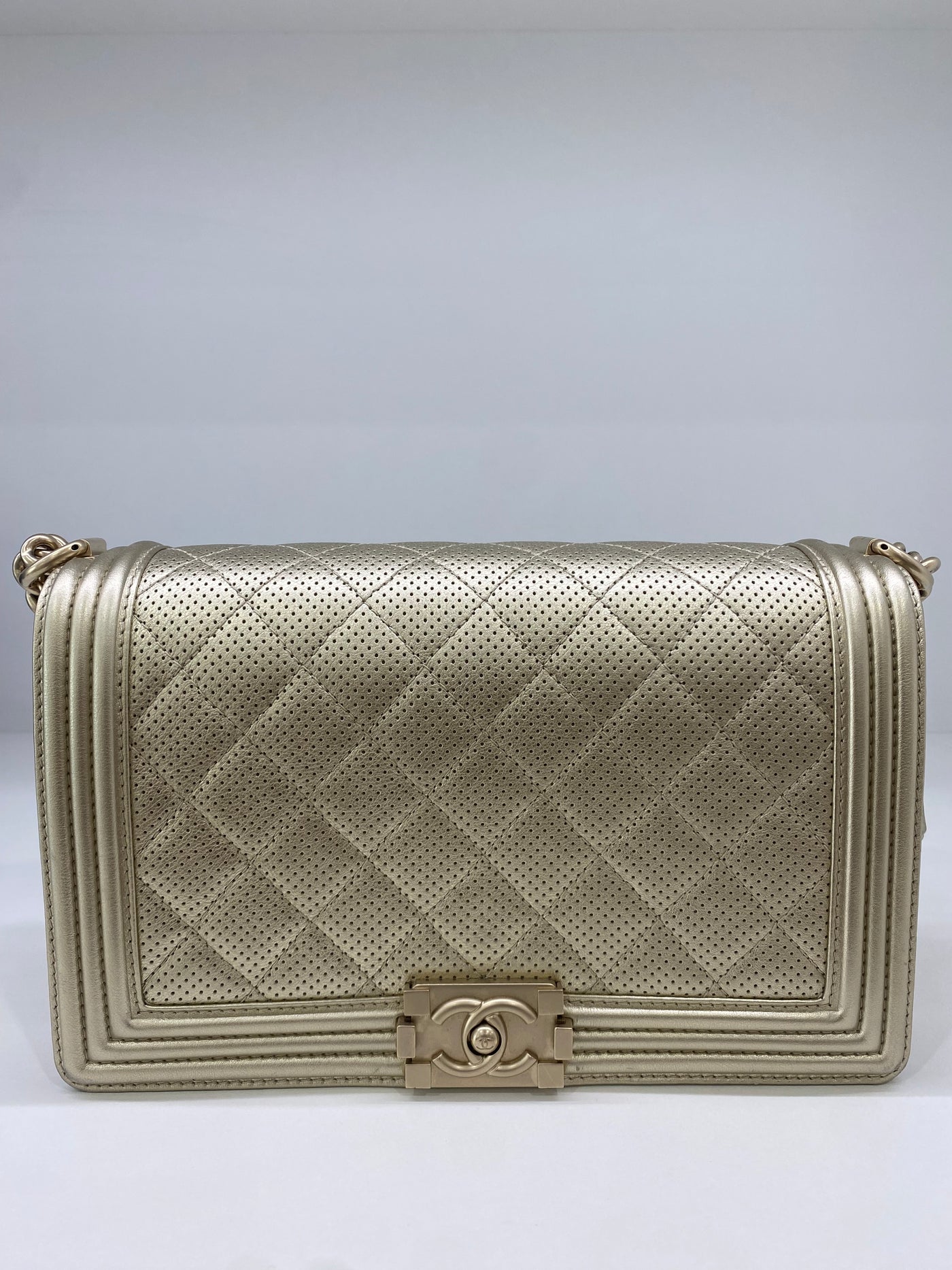 Chanel New Medium Boy Bag Gold