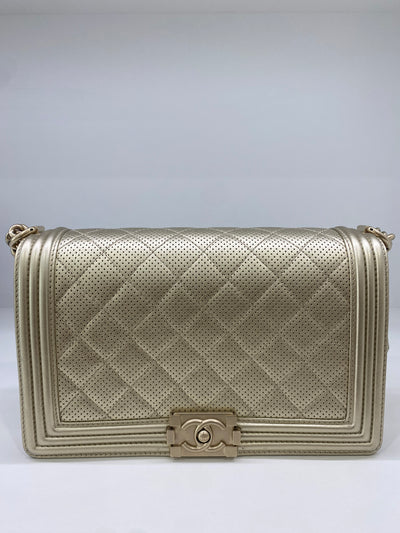 Chanel New Medium Boy Bag Gold