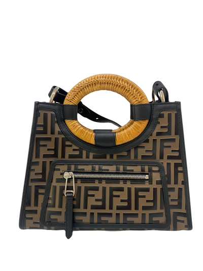 Fendi Monogram Rattan Tote