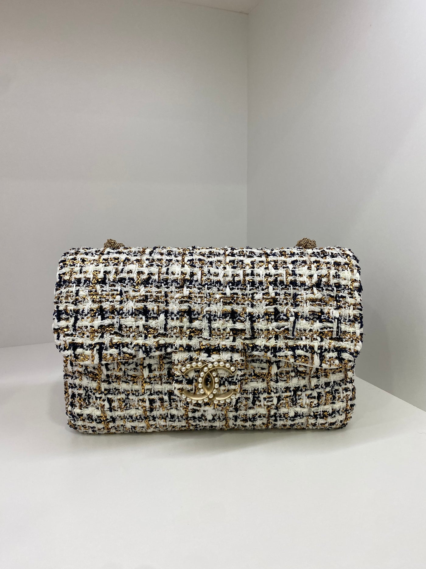 Chanel Tweed & Pearl Westminister bag