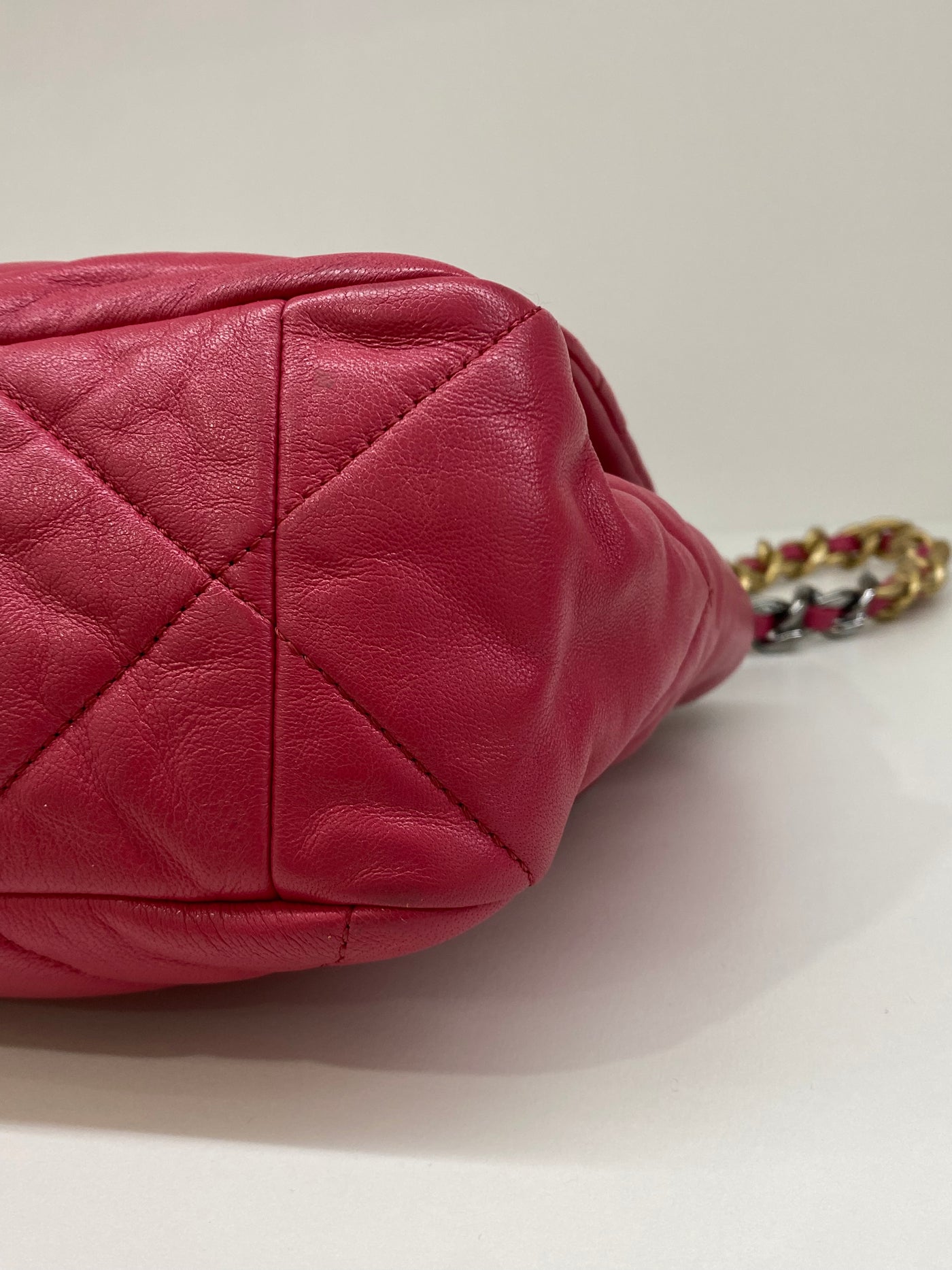 Chanel 19 Large (Medium) Fuchsia Pink GHW