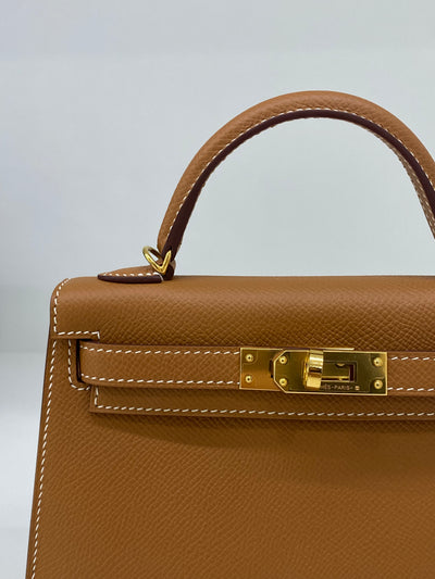 Hermes Mini Kelly Gold GHW