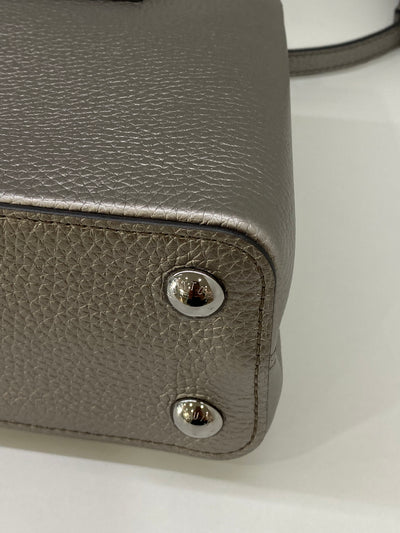 Louis Vuitton Capucine Grey Metallic BB