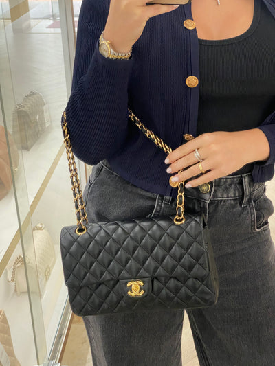 Chanel Classic Flap - Medium Black Lambskin GHW