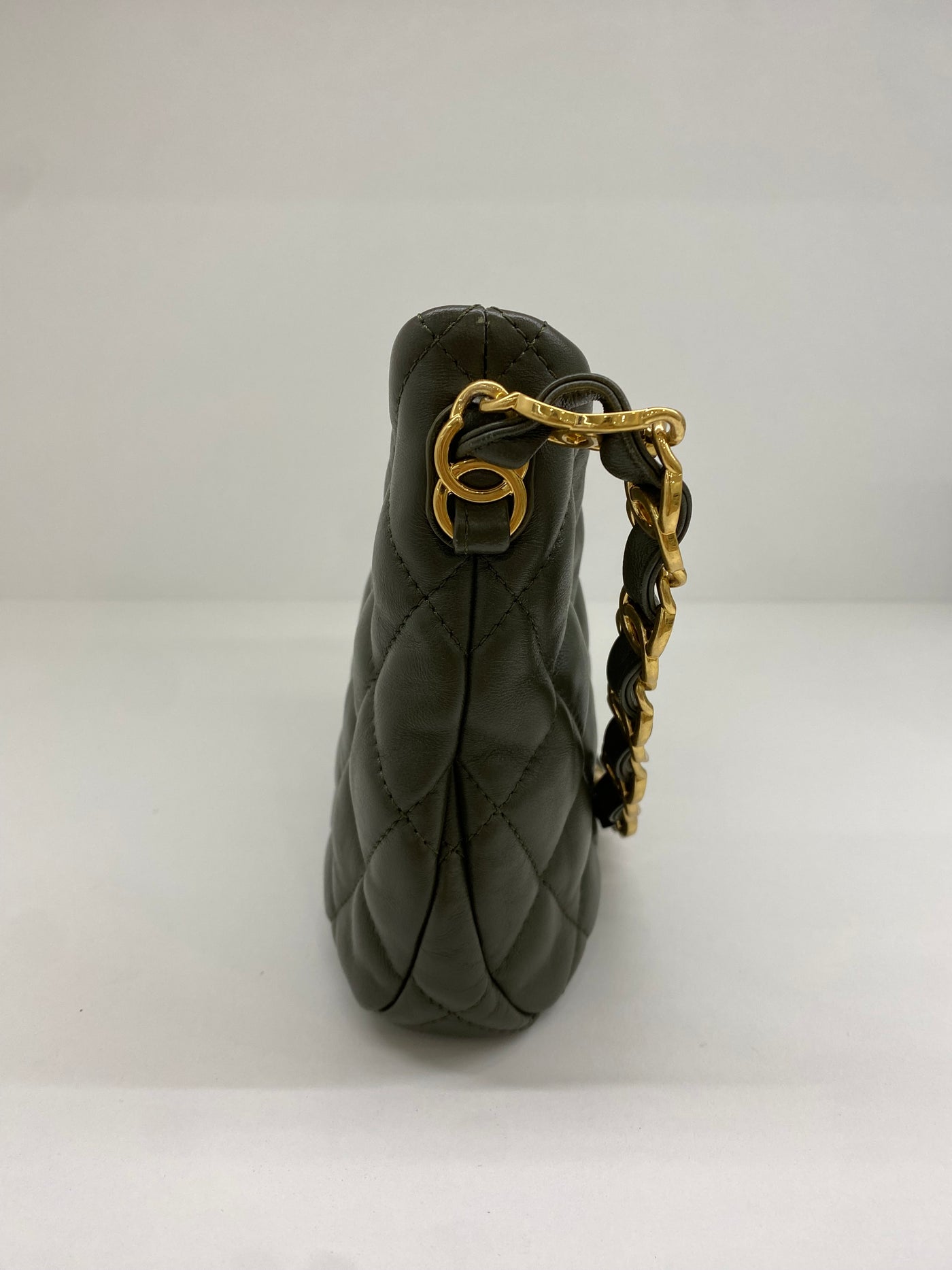 Chanel Hobo Olive Bag GHW