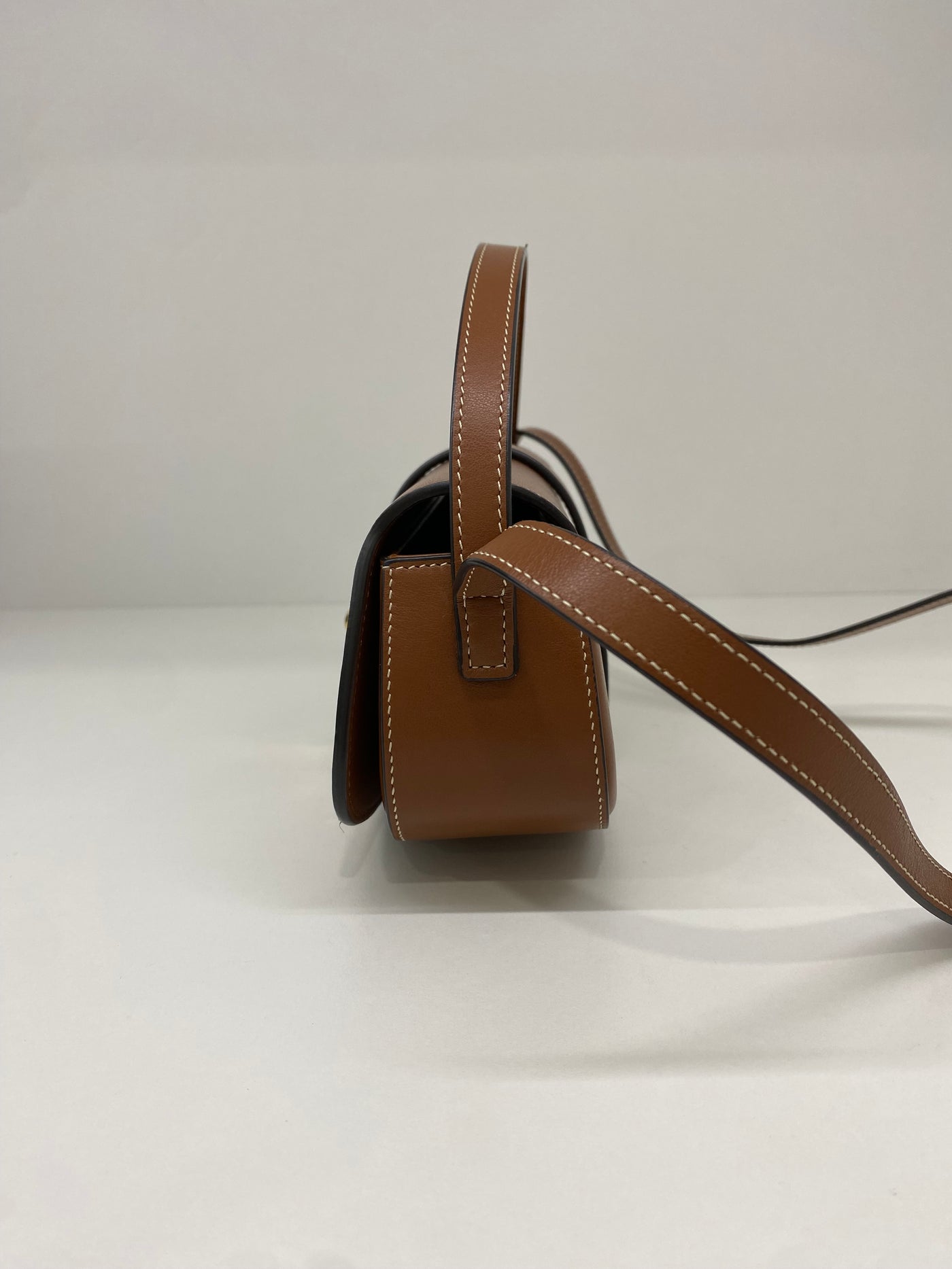 Celine Clutch on Strap Brown GHW