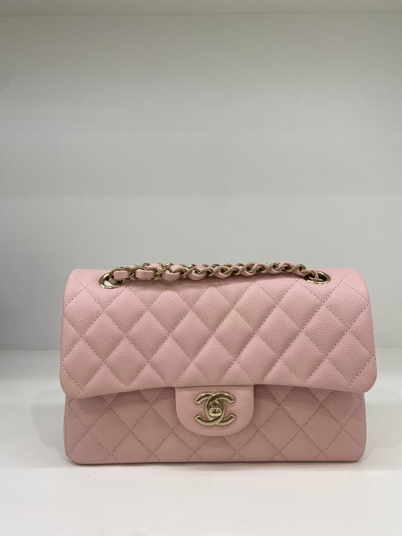 Chanel Classic Flap Small Soft Pink CGHW