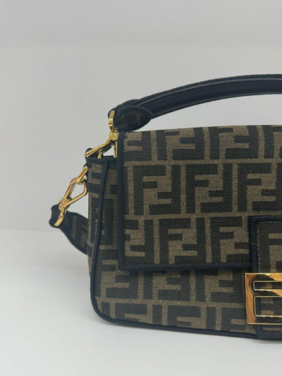 Fendi Baguette FF Logo Brown