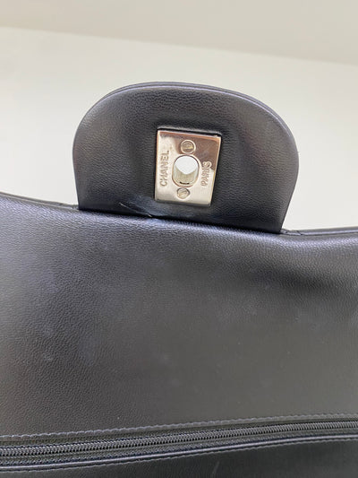 Chanel Classic Flap Jumbo Black Lambskin SHW
