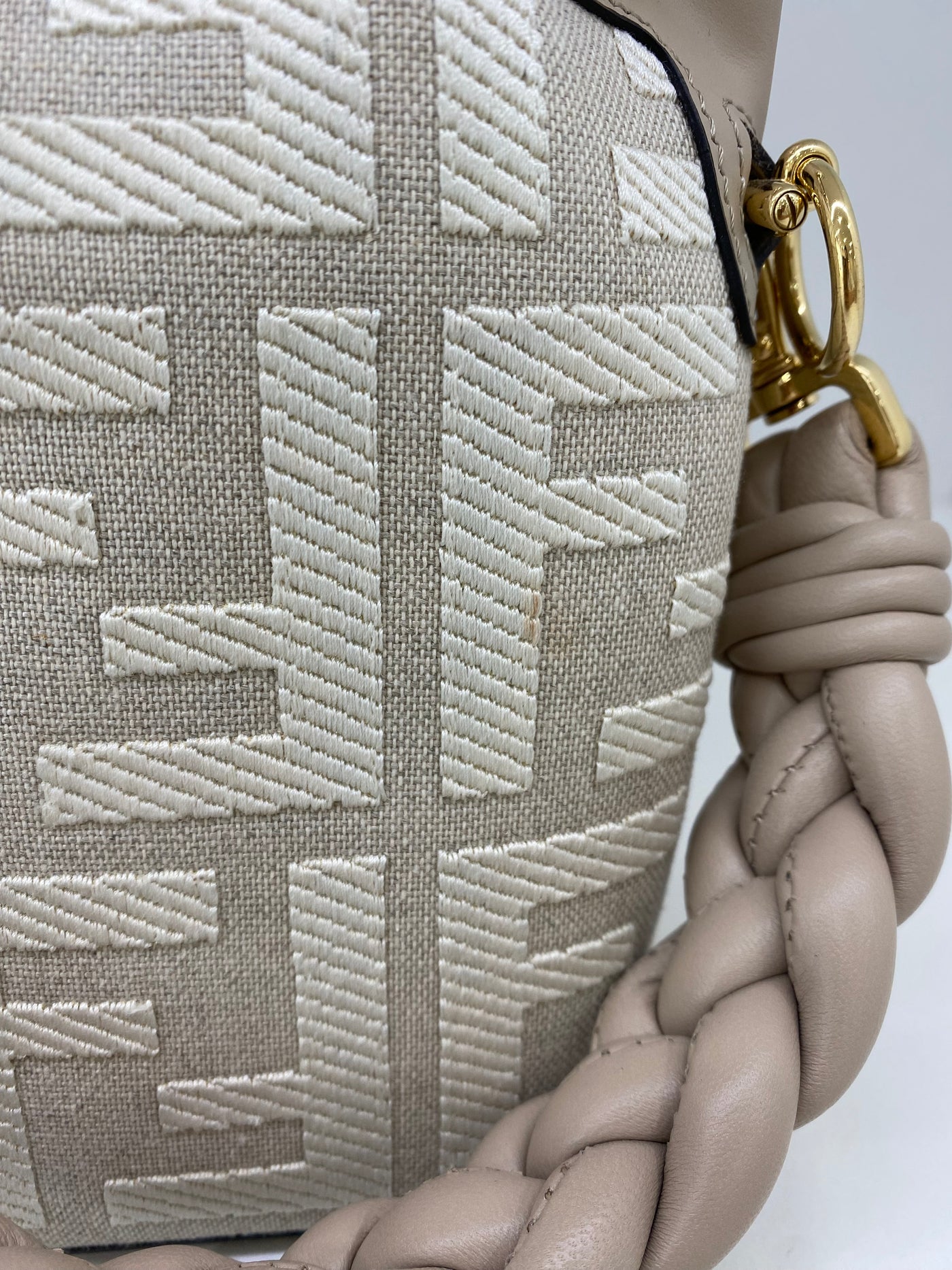 Fendi Mon Tresor Mini Bucket bag Beige