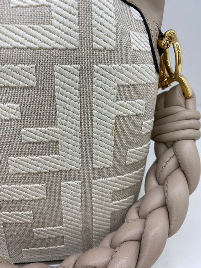 Fendi Mon Tresor Mini Bucket bag Beige