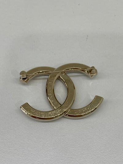 Chanel CC Diamante Brooch