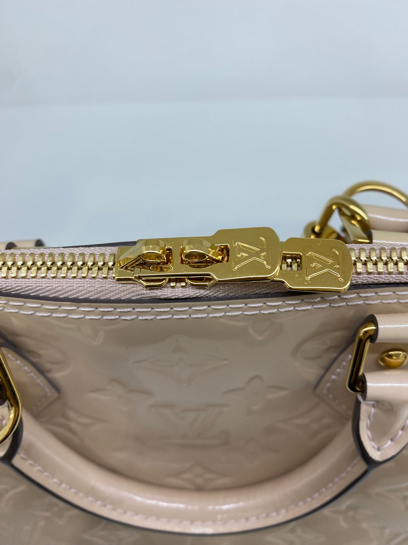 Louis Vuitton Alma BB Patent Beige