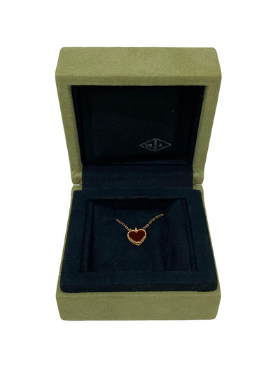 Van Cleef Heart Necklace Carnelian RG – PH Luxury Consignment