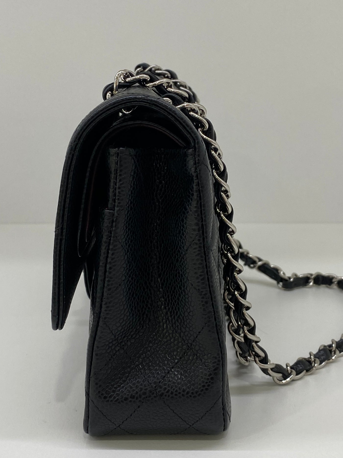 Chanel Classic Flap Medium Black Caviar SHW