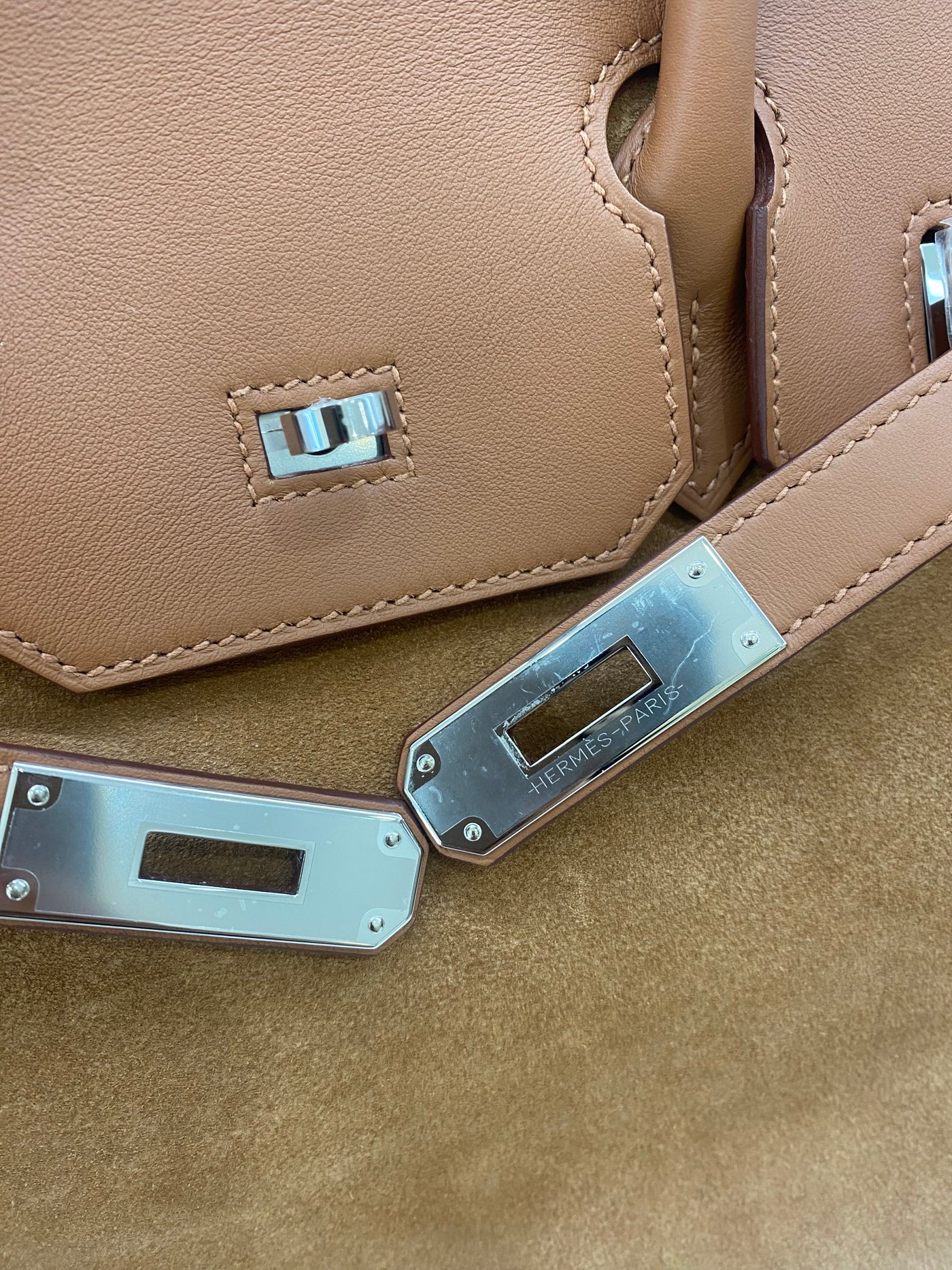 Hermès Birkin 30 Grizzly/ Gold Swift PHW