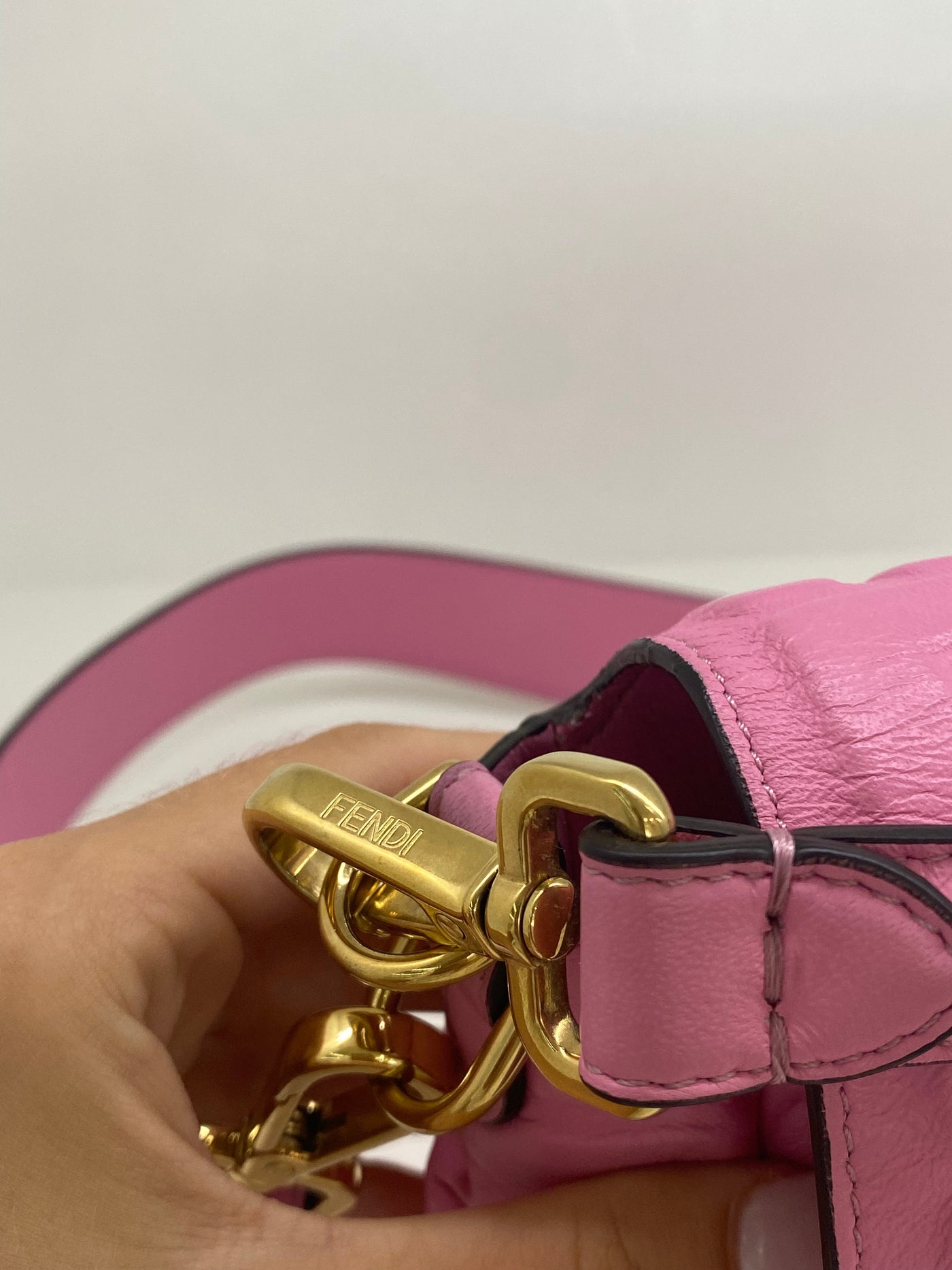 Fendi Baguette Pink GHW