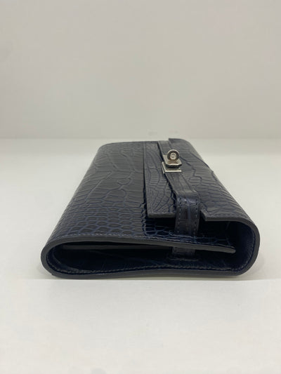 Hermes Kelly to go Alligator Blue Indigo PHW