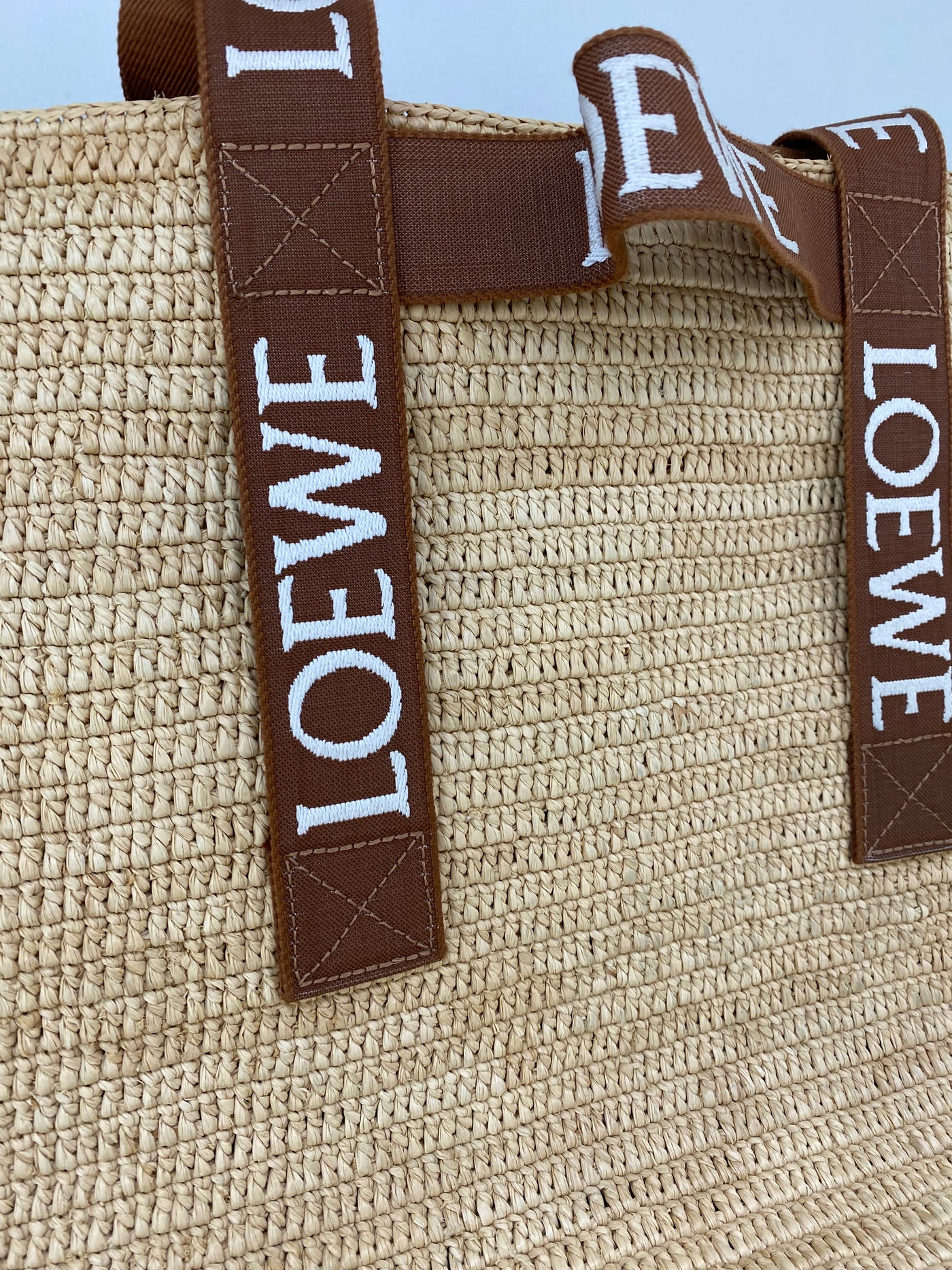 Loewe Raffia Tote Large