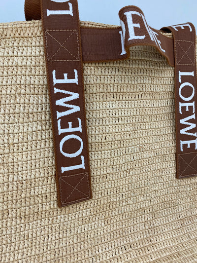 Loewe Raffia Tote Large