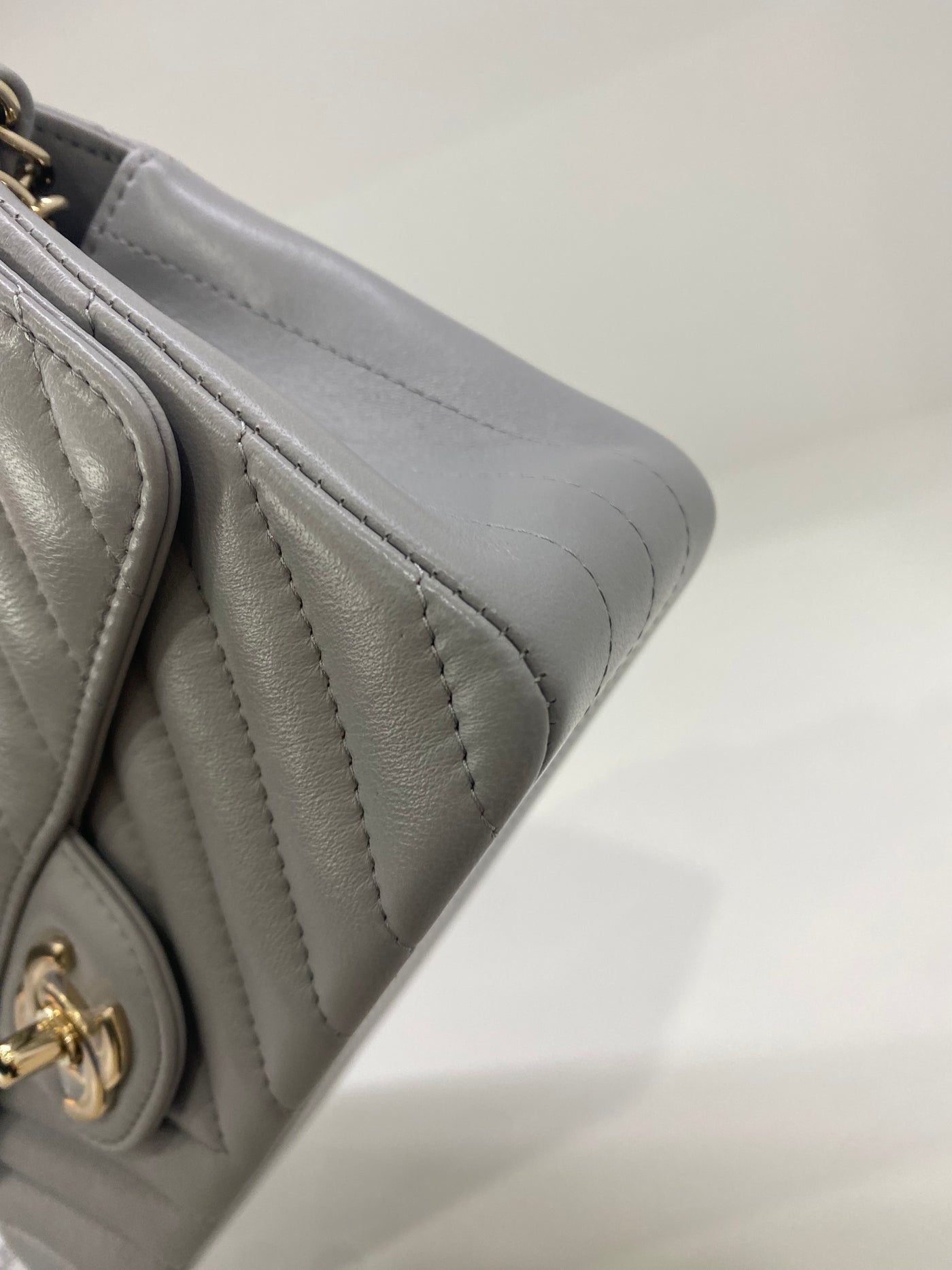 Chanel Mini Classic Flap bag - Grey CGHW