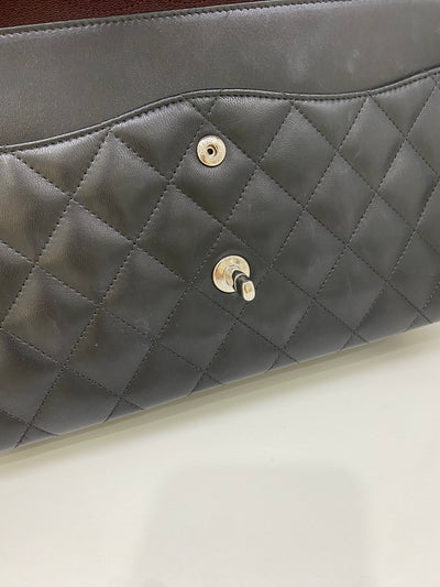 Chanel Classic Flap Jumbo Black Lambskin SHW