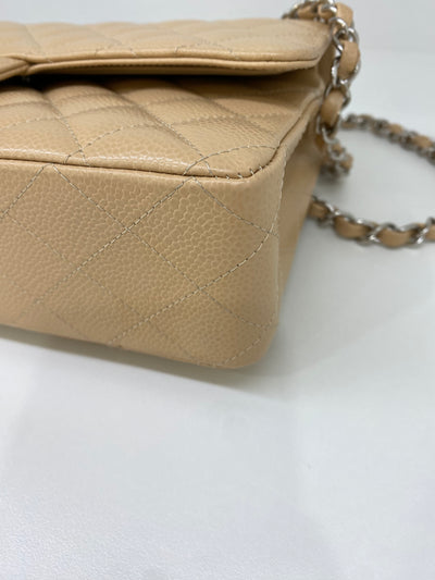 Chanel Classic Flap Medium Beige SHW