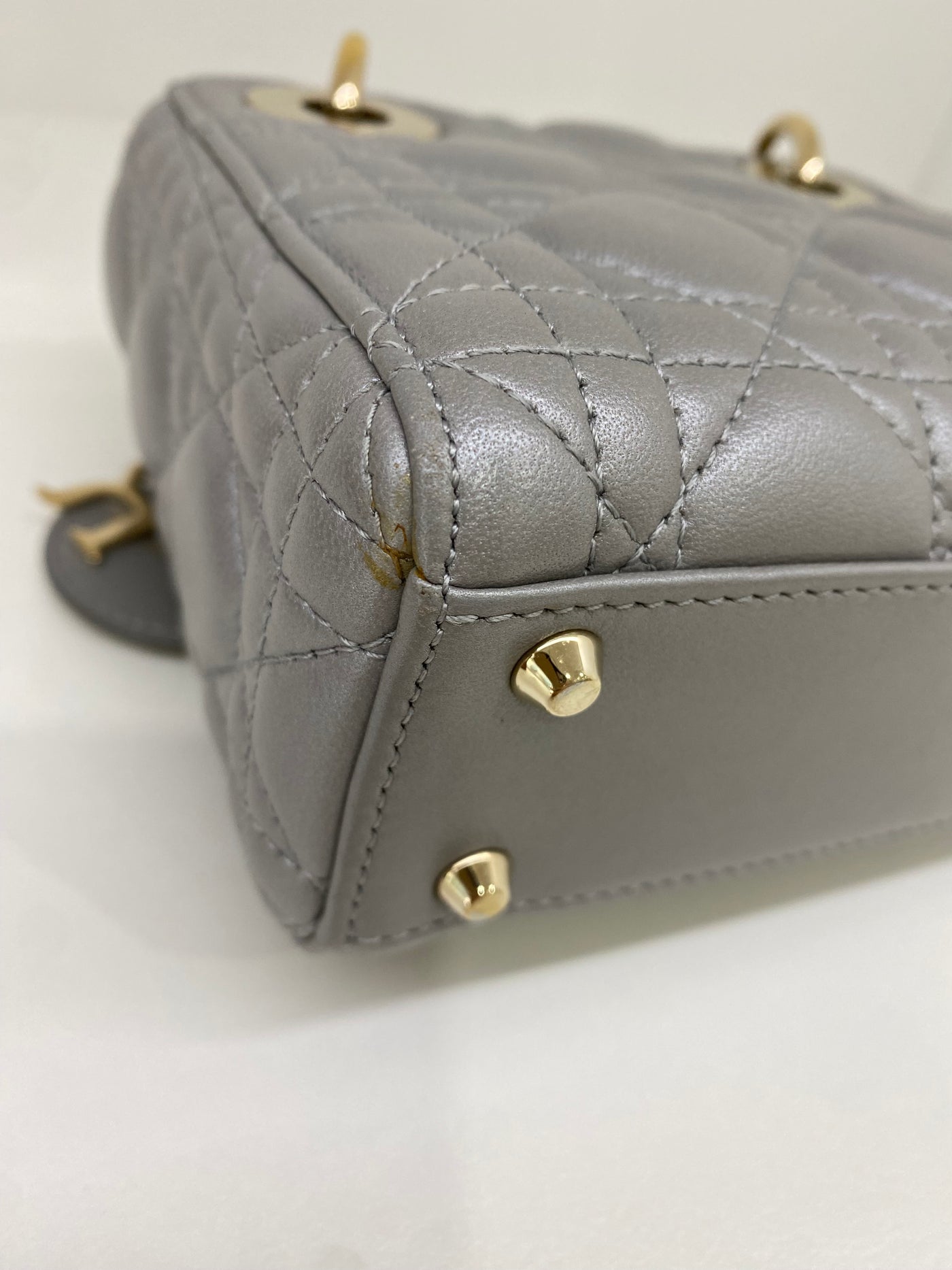 Dior Lady Dior Mini Silver GHW