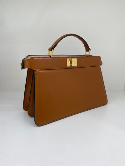 Fendi Peekaboo East West Tan GHW