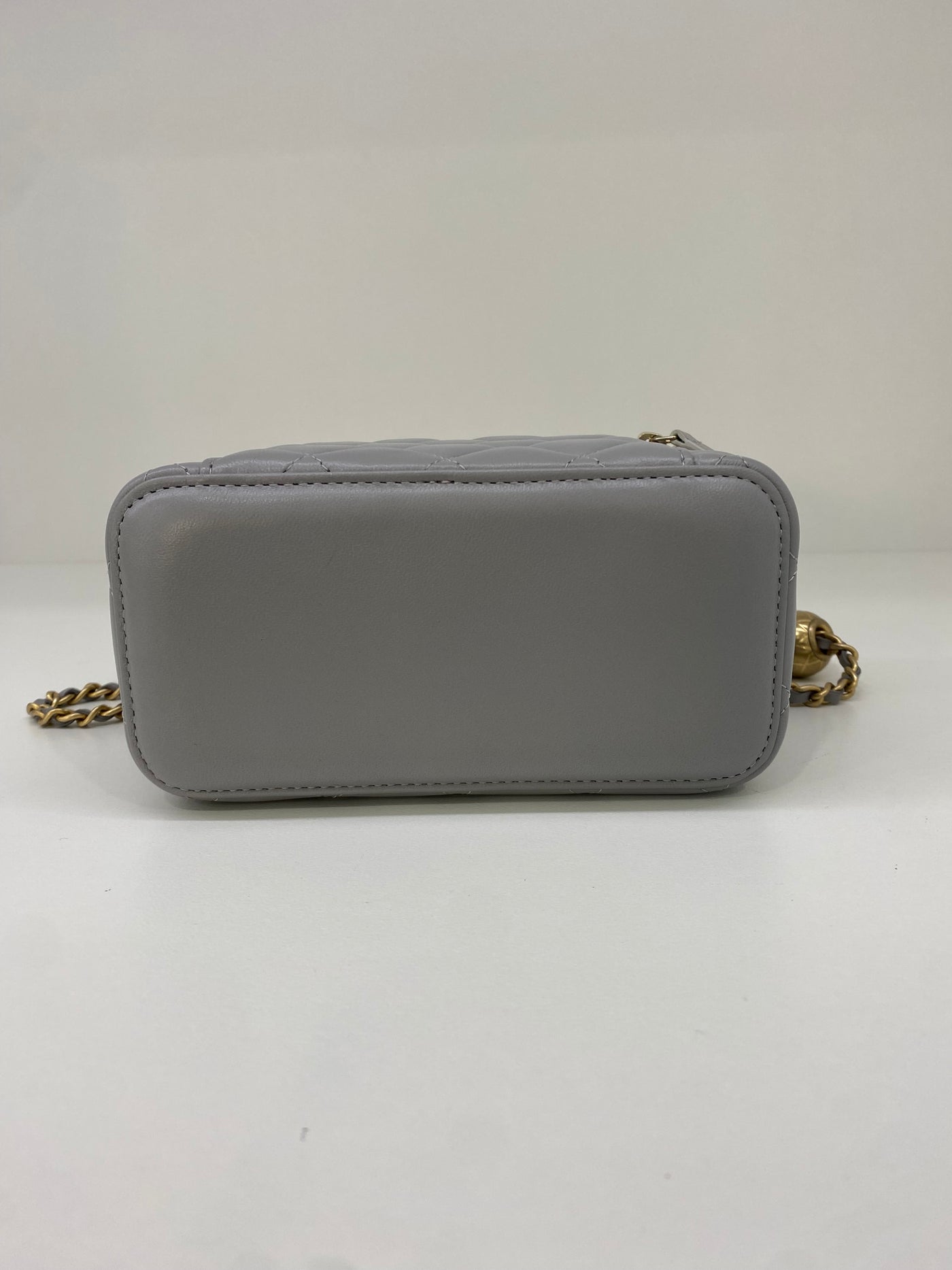 Chanel Vanity Bag Grey GHW